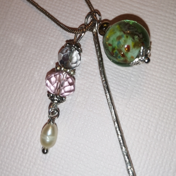Handmade mixed charm necklace - Picture 3 of 6